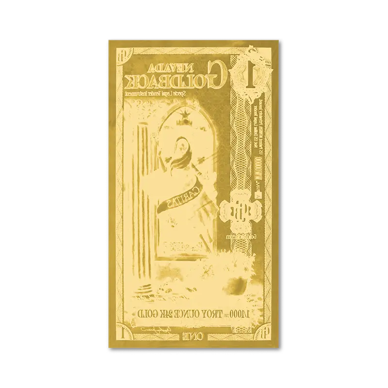 Back of the 1 Nevada Goldback