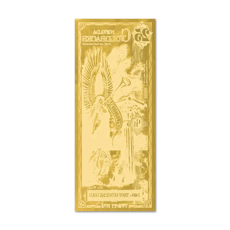 Back of the 25 Nevada Goldback